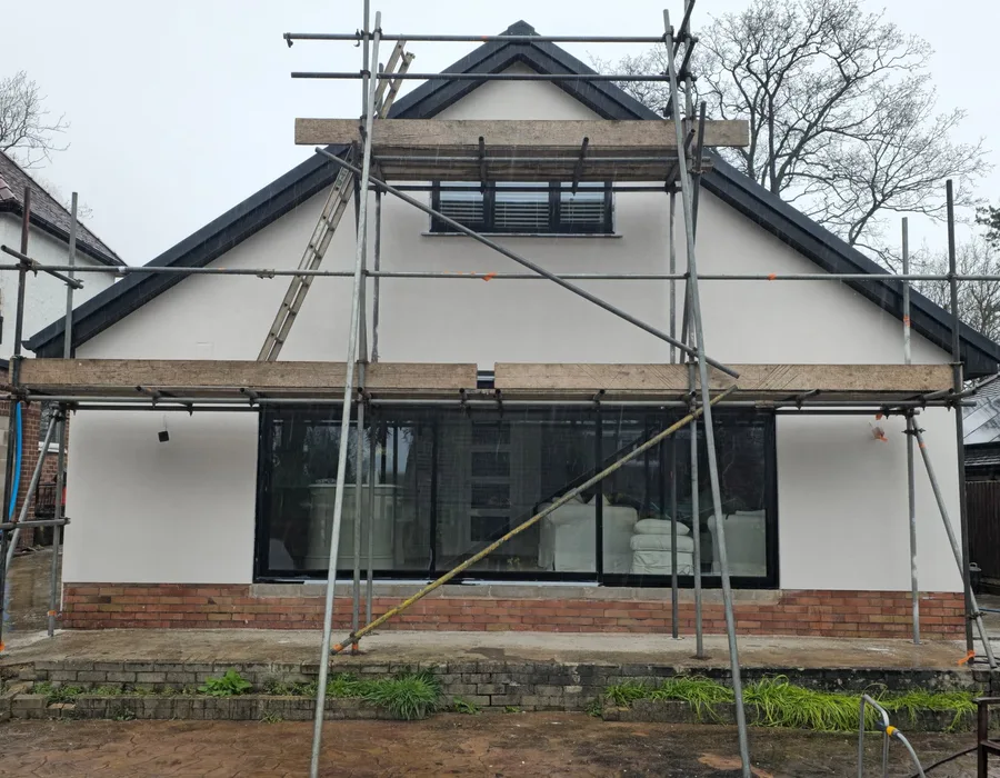 Completed exterior render elevation